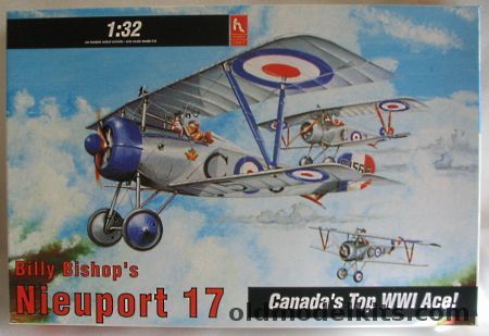 Hobby Craft 1/32 Nieuport 17 With Toms PE Detail Set and RoseParts Resin Cowl  - Billy Bishop's Aircraft / Imperial Russian Air Service - (Nie.17) - (ex-Academy), HC1682 plastic model kit